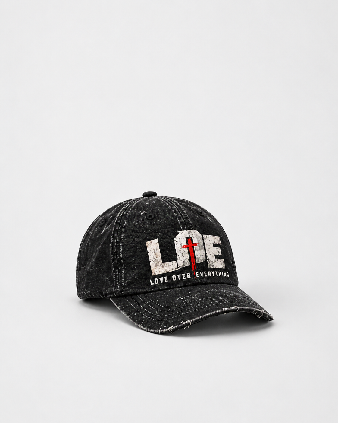 Love Over Everything Cap in Black, product view